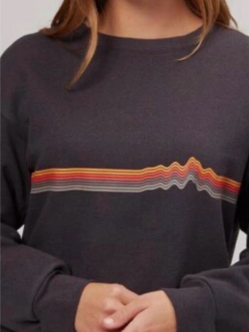 Patagonia Womens Ridge Rise Stripe Uprisal Crew Sweatshirt